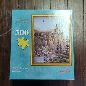 Artists Collection 500-Piece Wanda Mumm Lighthouse Puzzle